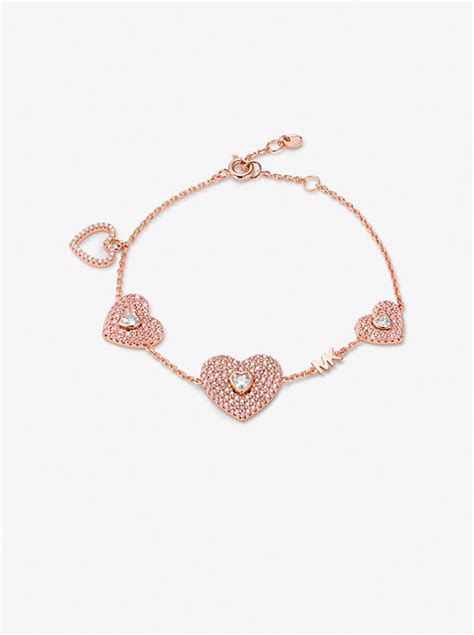 michael kors pave heart bracelet|Precious Metal.